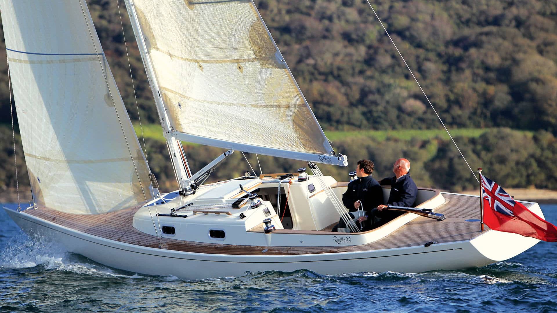 Rustler 33 sailing