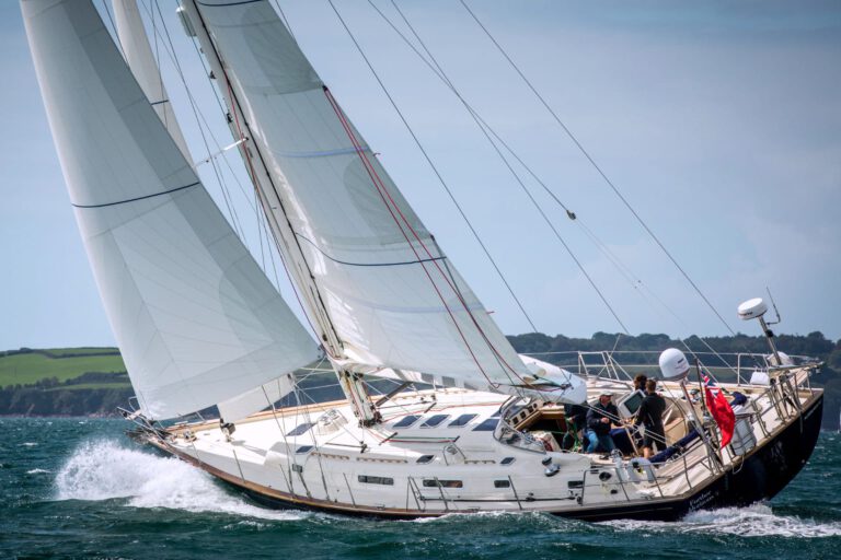 Rustler 57 sailing